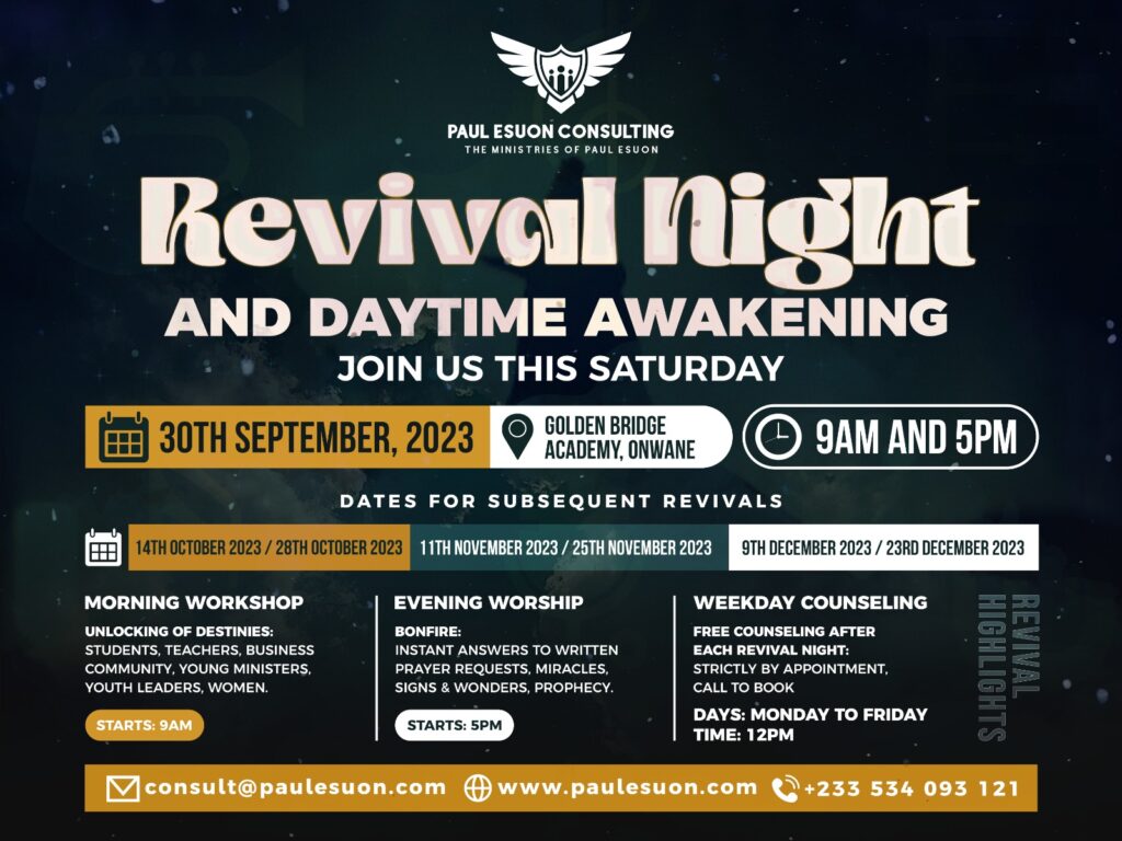 Ajumako Onwane Revival Night Banner